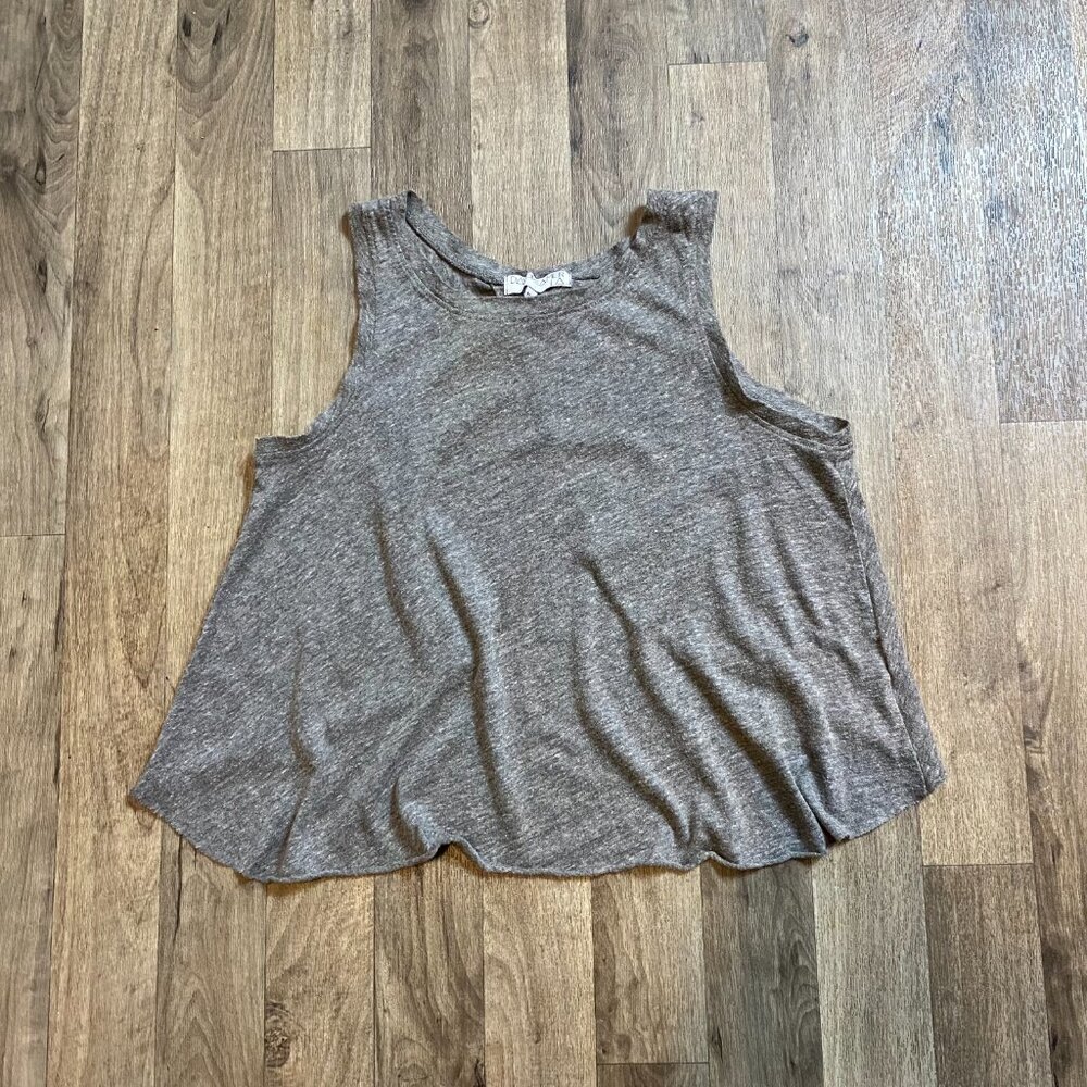 Daydreamer Heather Gray Tank Top Size XS Sporty Open Back
